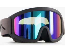 Mountain Peak kinder skibril gekleurde lens - Zwart