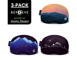 MowMow 3-pack Skibril Hoes - NIET VOOR VIZIERHELM - Cover - Beschermhoes - Goggle - Bril - Ski - Snowboard