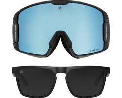 MowMow LEGEND Skibril + Extra Lens + Zonnebril – Magnetisch – Bio-Frame - R-Strap - UV400 - Unisex