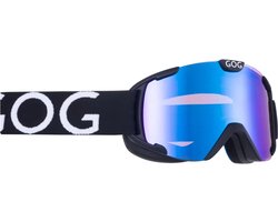 NEBULA Skibril Matzwart – Polychromatische Wit-Blauwe Lens S2 – TPU – Anti-Fog – UV400 – Wintersportbril Heren/Dames