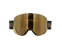 NØVI - GOLDEN MOON - Ski bril - Zwart/Goud - Unisex - Anti fog - Magnetische lens