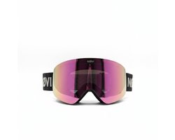 NØVI - PINK SLOPE - Ski bril - Zwart/Roze - Unisex - Anti fog - Magnetische lens