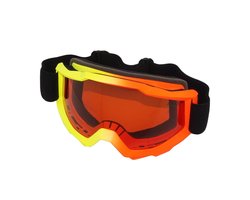 Pro Care Excellent Quality® Mont Blanc TPU Ultra-Light Frame - Anti Fog - Skibril Dames Heren - Skibrillen - 100% UVA UVB UVC Bescherming - PC Lens Oranje - Frame Geel Rood