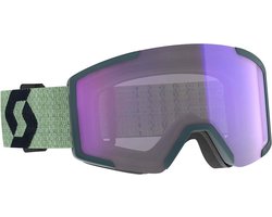 Scott Shield Light Sensitive Skibril - groen - lenscat. meekleurend S2-4