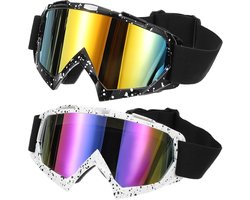 Set van 2 Crossmotorbrillen voor ATV en Skiën - Winddicht en Beschermend