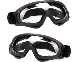 Ski Bril - Snowboardbril - UV-bescherming Anti-nevel Technologie - 1 Stuks - Voor Heren en Dames Zwart