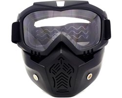 Ski-zonnebril Motorbril - Winddicht Skibril - Buitenactiviteiten Bescherming - Afneembaar Masker - Universele Pasvorm - Diverse Kleuren