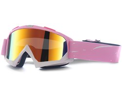 Skibril dames - Skibril - Bril - Wintersport - Geschikt voor buitensporten -TPU-materiaal - Roze