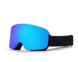 Skibril - skibril dames - skibril heren - Dubbellaagse anticondens - UV400 - Blauw - TPU