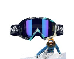 Skibril - Skibrillen - Anti-Bemisting Snowboard Brillen, UV Absorberende Sneeuwsbrillen, Winddicht, Comfortabele Passing