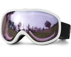 Skibril - Skibrillen - OTG Ski Brillen, Anti-Bemisting Dubbele Lenzen, UV400 en Winddicht Bescherming, Geschikt voor Unisex en Wintersporten