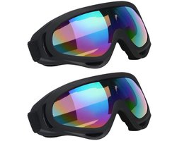 Skibril - Skibrillen - Ski en Snowboard Maskers, Motorfiets Brillen, Anti-stof, UV Bescherming, Anti-Bemisting, Winddicht, Geschikt voor Jongens, Meisjes, Heren en Vrouwen