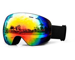 Skibril - Skibrillen - Unisex Ski en Snowboard Maskers, 100% Anti-UV, Instelbaar OTG, Anti-Bemisting, Winddicht, Geschikt voor Wintersporten
