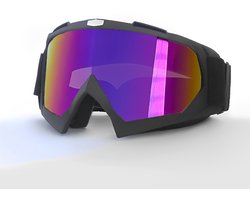 Skibril - Snowboardbril - Anti-condens dubbel lensontwerp - 1 - Geschikt voor skiën en motorcrossen - Zwart