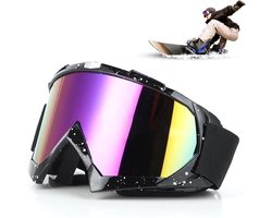 Skibril voor dames en heren - motorcrossbril, TPU-materiaal, comfortabele vulling, ideaal voor skiën, snowboarden en motorrijden