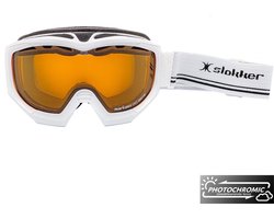 Slokker RS Photochromic Skibril - Wit | Categorie 1-2