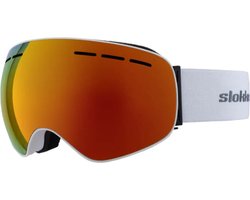 Slokker Siusi Skibril | Wit Rood | Categorie 2