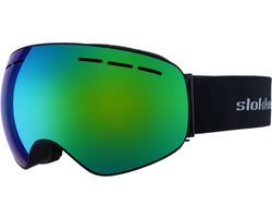Slokker Siusi Skibril | Zwart Groen | Categorie 2