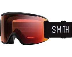 Smith Squad S Skibril - Zwart met ChromaPop Pro Photochromic Red Mirror