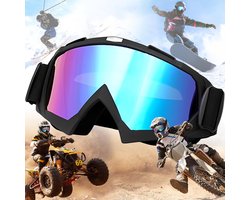 Snowboardbril - Skibrillen Dames Heren Volwassenen Voor Brildragers, Skibril voor Heren en Vrouwen in Kleuren, Anti Mist Winter Sneeuwbril Sferische Afneembare Lens, Geschikt voor Buitensporten