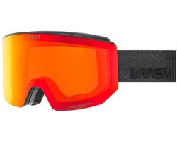 Uvex Lace Attract Fm Skibril Zwart Supravision Red/CAT2+Orange/CAT1 Man,Vrouw