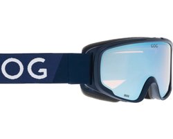 VARIO Skibril Mat Marineblauw – Junior – Anti-Fog – UV400 – Over-Bril (OTG)