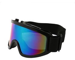 Veiligheidsbril - Skibril - Wintersportbril - Fietsbril - Winddicht - UV-bescherming - Volwassenen - Unisex - Zwart