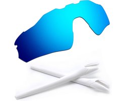 Vervangende Lenzen en Oorpootjes - Zonnebril Onderdelen - Zonnebril Reparatie - Gepolariseerde Lenzen - Voor Oakley Radar EV - Wit