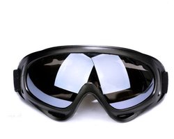 Winddichte skibril - skibril - skibril dames - skibril heren - Unisex - Snowboardbril - Anti-condens skibril - Zwart/Grijs - TPU/PC-materiaal