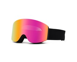 X2 Skibril / Snowboardbril met Magnetische Afneembare Lens Pink - UV400 Bescherming, Anti-Fog Dubbele Lens & Luxe Hardcase