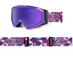 Xps Kids Paars TPU Ultra-Light Frame Paars True Revo DUBBEL Layer Lens - Ski/Snowboard Goggle - 100% UVA UVB UVC Bescherming