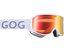 ZERO Skibril Mat Wit – TPU Frame, Polychromatische Rode S2 Lenzen