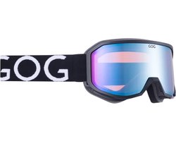 ZERO Skibril Matzwart – TPU Frame, Polychromatische Wit-Blauwe S2 Lenzen