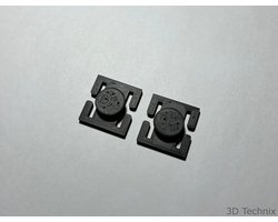 3D Technix Helmclips - Ski helm Clips - Skihelm Clips Voor Mondkapje - Skiën - Wintersport Helmband Clip Mondkapje - FFP2 Ski Helm Mount - Set Van 2