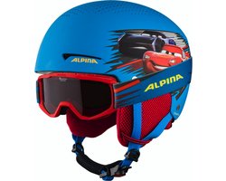 Alpina Zupo Disney Skihelm + Piney Skibril - Cars | | Maat: 48 - 52 cm
