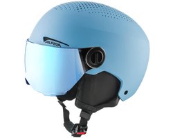 Alpina Zupo Visor Q-Lite Junior Skihelm Met Vizier | Smoke Blue Matt | Q-Lite Blue Cat. 2 | Maat: 48 - 52 cm