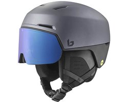Bollé X-Fusion Mips Skihelm Met Vizier | Titanium Black Matte | Photochromic Blue Cat. 1-3 | Maat: 55 - 59 cm