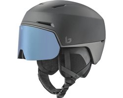 Bollé X-Fusion Pure Skihelm Met Vizier | Mineral Black Matte | Brown Blue Vizier Cat. 2 | Maat: 55 - 59 cm