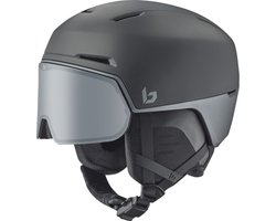 Bollé X-Fusion Skihelm Met Vizier | Black Steel Matte | Photochromic Silver Cat. 1-3 | Maat: 59 - 62 cm