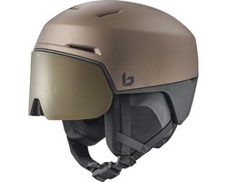 Bollé X-Fusion Skihelm Met Vizier | Tungsten Black Matte | Photochromic Gold Cat. 1-3 | Maat: 52 - 55 cm