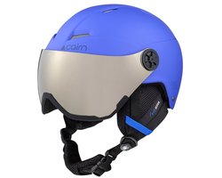 Cairn Kinder Skihelm met Vizier - Orbit Visor - Mat Blue - Maat 54/56