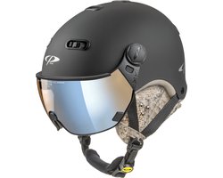 CP Carachillo Cashmere - Skihelm - zwart/python - 56-58/M - Meekleurend & Polariserend Vizier - Cat. 1-2 (//)