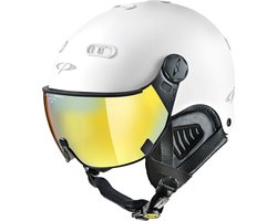 CP Carachillo - Skihelm - wit - 58-60/L - Spiegel Vizier - Cat. 1 (//)