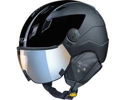 CP Corao+ Cashmere - Skihelm - zwart - 59-61/L - Meekleurend & Polariserend Vizier - Cat. 1-2 (//)