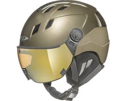 CP Corao+ - Skihelm - bruin - 53-55/S - Meekleurend & Polariserend Vizier - Cat. 1-2 (//)