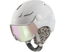 CP Coya+ Leo - Skihelm - wit - 56-58/M - Meekleurend & Polariserend Vizier - Cat. 1-2 (//)
