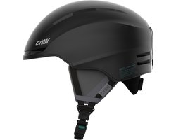 CRNK Skihelm – SKADI - Dames Heren Unisex – Magnetische sluiting – Zwart - Maat M