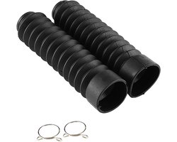 Dirt Bike Cover en Rubber Fork Protector Bellows voor Motoren 205x42mm - Zwart, Bescherming en Duurzaamheid