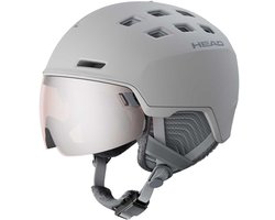 Head Rachel Helm Met Vizier Grijs 52-55 cm / Silver/Red/CAT2
