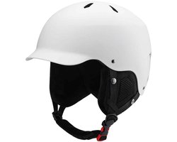 JeiibrZui Skihelm - Snowboardhelm - Verstelbare Pasvorm & Uitstekende Warmtebescherming - 1 Stuk - Voor Volwassenen - Wit